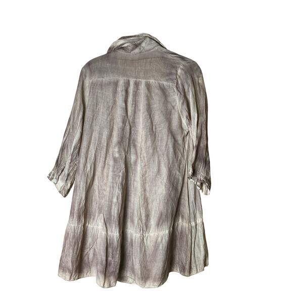 Cotton/Silk Blend‎  Blouse tie dye Hint Size S by Apu - Picture 2 of 7